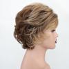 Женский синтетический парик, смешанные коричневые светлые парики, короткие многослойные кудрявый парик с челкой для женщин, повседневный праздничный костюм, термостойкое волокно