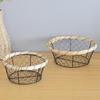 Wrought Iron Storage Basket for Bread, Pastries, Snacks, Fruits, Vegetables, and Eggs.