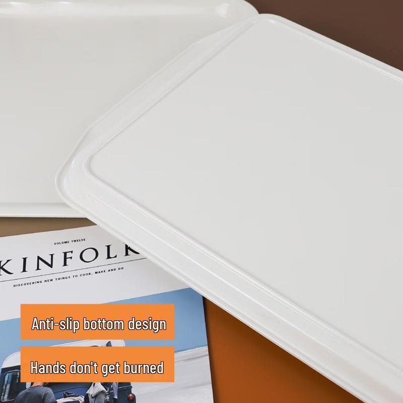 Wuhe 20-inch Round Stone Non-slip Fast Food Tray