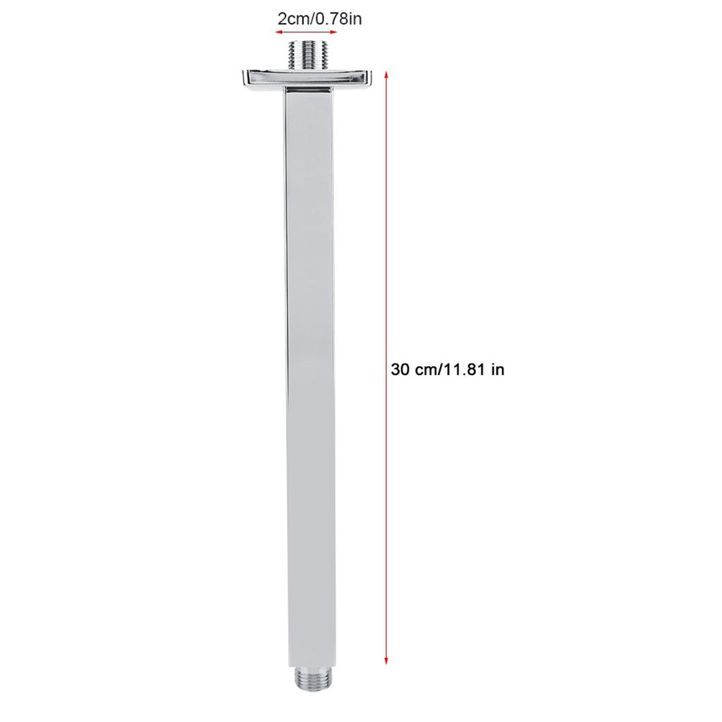 Квадратная нержавеющая сталь верхний душевой кронштейн труба настенный для ванной потолочная душевая лейка