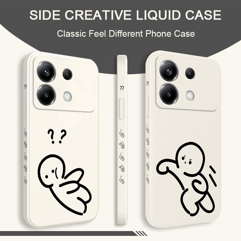 Чехол для телефона Go Line Man для Xiaomi Poco X6 F6 M6 M5 M5S F5 X5 F4 X4 M4 F3 M3 X3 Pro 4G 5G GT Силиконовый чехол