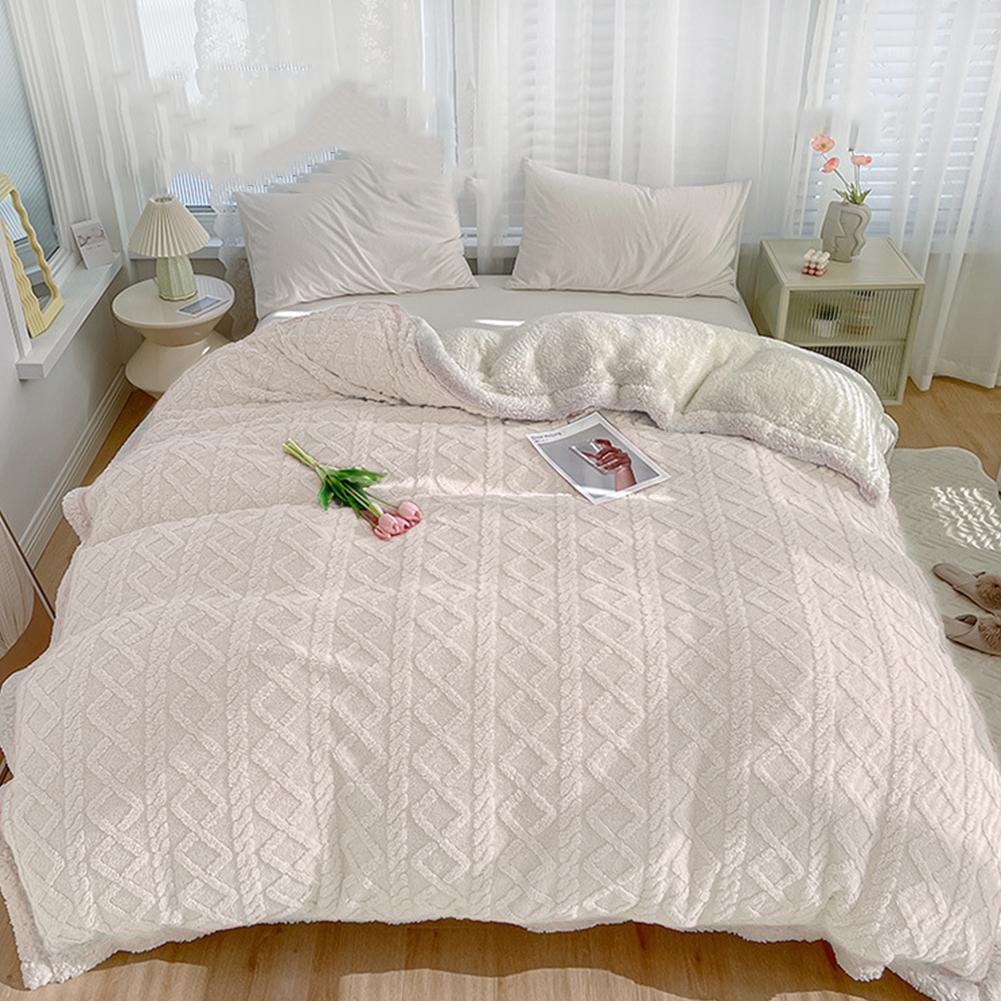 Зимнее толстое одеяло, двухслойное зимнее теплое двухстороннее покрывало для дивана, уютное фланелевое покрывало, супермягкое теплое одеяло