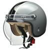 LEAD Motorcycle Jet Helmet NOVIA Gray X Black Free Size Women's (55-57cm)