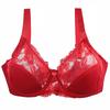 Large Size Bra Lace Gathering Steel Ring Underwear Adjustment Type Large Chest Small Breast Bra Cover