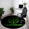 1 шт. Круглый офисный коврик Kawasaki, Нескользящий, Мягкий и прочный офисный коврик для декора интерьера, Идеально подходит для офиса, Красивое украшение