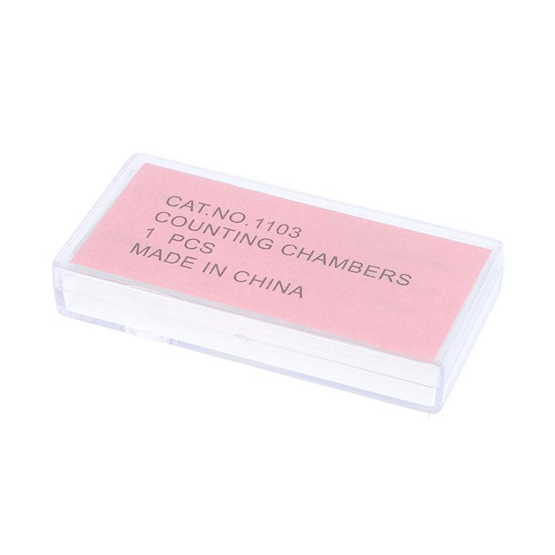 1 шт. пластина для подсчета клеток крови, стеклянное предметное стекло для микроскопа с сеткой, счетными камерами