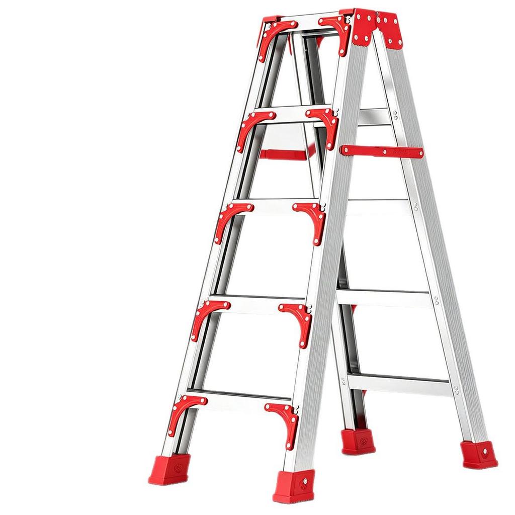 Indoor Multi-Functional Anti-Slip Carbon Steel A-Frame Ladder