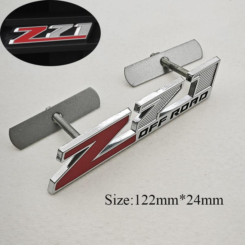 3D Metal Car Styling Logo Z71 Z71 OFF ROAD Trunk Badge Front Grille Emblem Sticker For Chevrolet Silverado Colorado Cheyenne