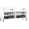 VidaXL Shoe Bench, Shoe Cabinet with 4 Shelves and Legs, Shoe Rack with 2 Drawers Living Room, Modern, 829750