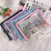 Instagram Style PVC Student Zippered Bill File Bag