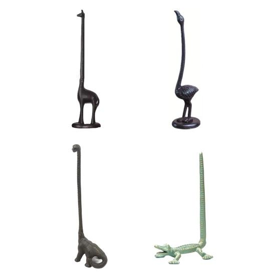 Animal Paper Towel Holder Vintage Style Cast Iron Toilet Paper Holder Giraffe Dinosaur Toilet
