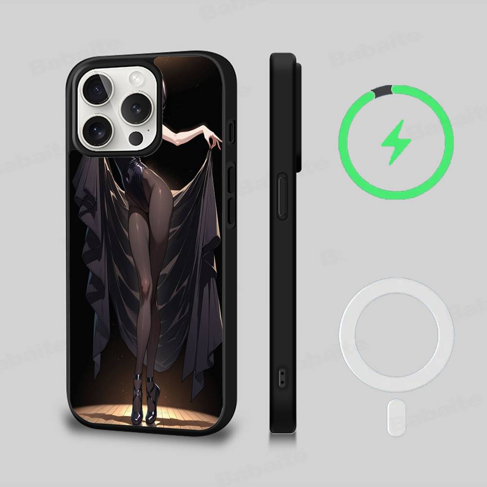 Чехол для телефона Chainsaw Man The Movie Арка Резе Для iPhone 13 14 15 11 12 16 17 Pro Max Plus Для Magsafe Магнитный Чехол