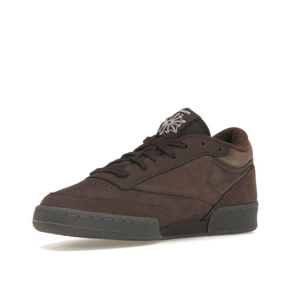 Adsum X Reebok Club C Mid 2 Dark Brown Unisex Sneakers Black IF7935