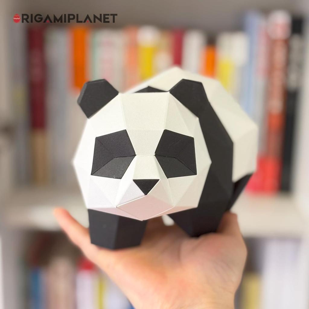 ORIGAMIPLANET 3D Оригами Бумажный Конструктор Панда Fun DIY 3D Модель Панды из Бумаги для Подростков Легкая Ручная Работа Фигурка Животного Скульптура Подарочный Набор для