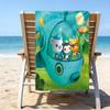 Ultra-Soft Beach Towel with Octonauts Theme,Ideal for Pool - Camping, Diving - Perfect Travel Essential, Vibrant Beach Towel.