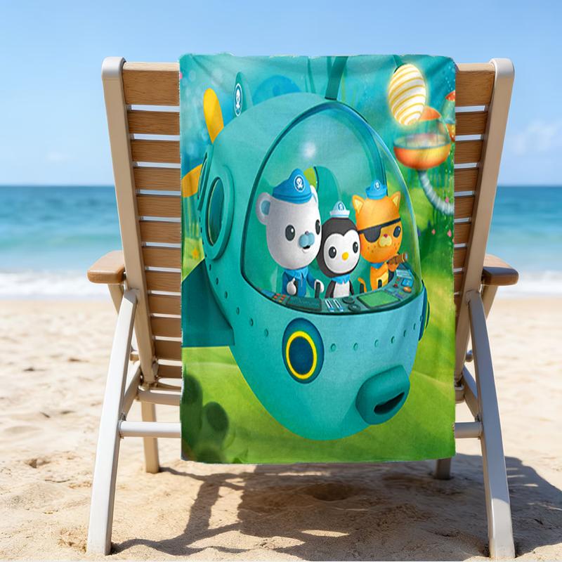 Ultra-Soft Beach Towel with Octonauts Theme,Ideal for Pool - Camping, Diving - Perfect Travel Essential, Vibrant Beach Towel.