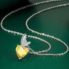 BELLA BOX Heart Pendant Necklace Multiple Colour Fashion Wedding Engagement Jewelry