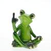2Pcs Creative Resin Funny Frog Figurines Interior Home Decor Accessories Office Tabletop Personalized Ornaments Gift Present