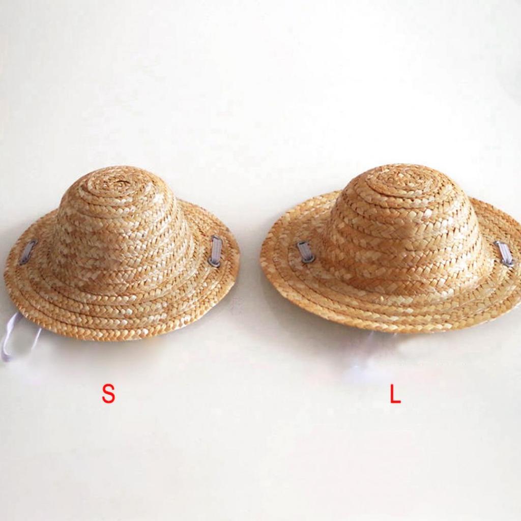 Соломенная шляпка для кошек