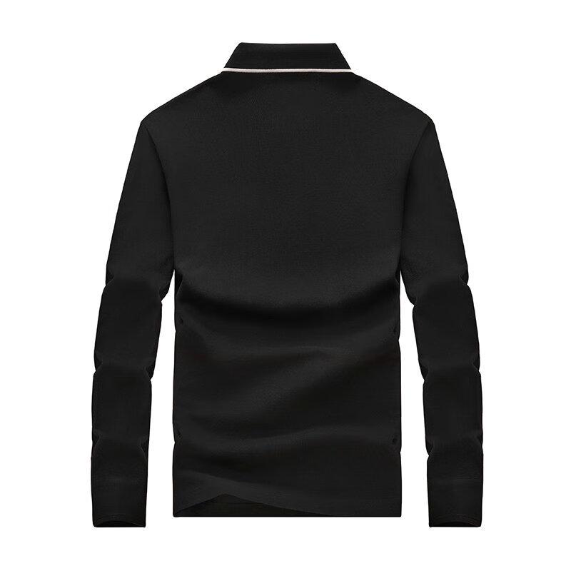 SEPTWOLVES Men's Long Sleeve Business Polo Shirt