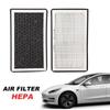 For Tesla Model 3 Model Y 2017-22 Air Filter HEPA 2Pack With Activated Carbon Tesla Air Conditional Replacement Cabin Air Filter
