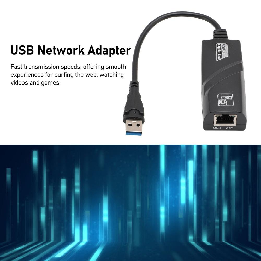 Гигабитный Ethernet-адаптер 10/100/1000 Мбит/с Plug and Play USB-адаптер Ethernet для настольного компьютера