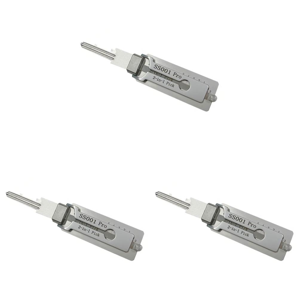 2-в-1 Нержавеющая сталь Декодер ключей Портативный Прецизионный Крючок И Отмычка Ручной Инструмент Набор для Извлечения O-образных колец Инструменты для Декодирования Замков Ремонтные Инструменты