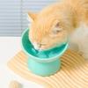 Multi-use Pet High Foot Bowl Slanted Mouth Dog Feeding Basin Cat Slow Food Bowl  Kitten Puppy