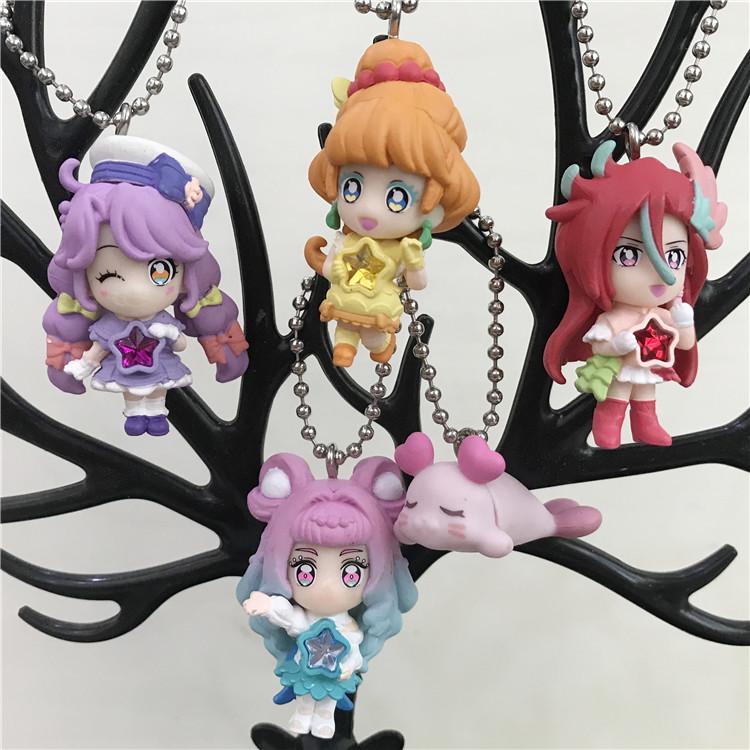 Bandai Hugtto Капсульные игрушки для объятий Pretty Cure Tropical-Rouge Летний Ангел Фламинго Кура Мир Цветок Счастливый Персик Фигурка