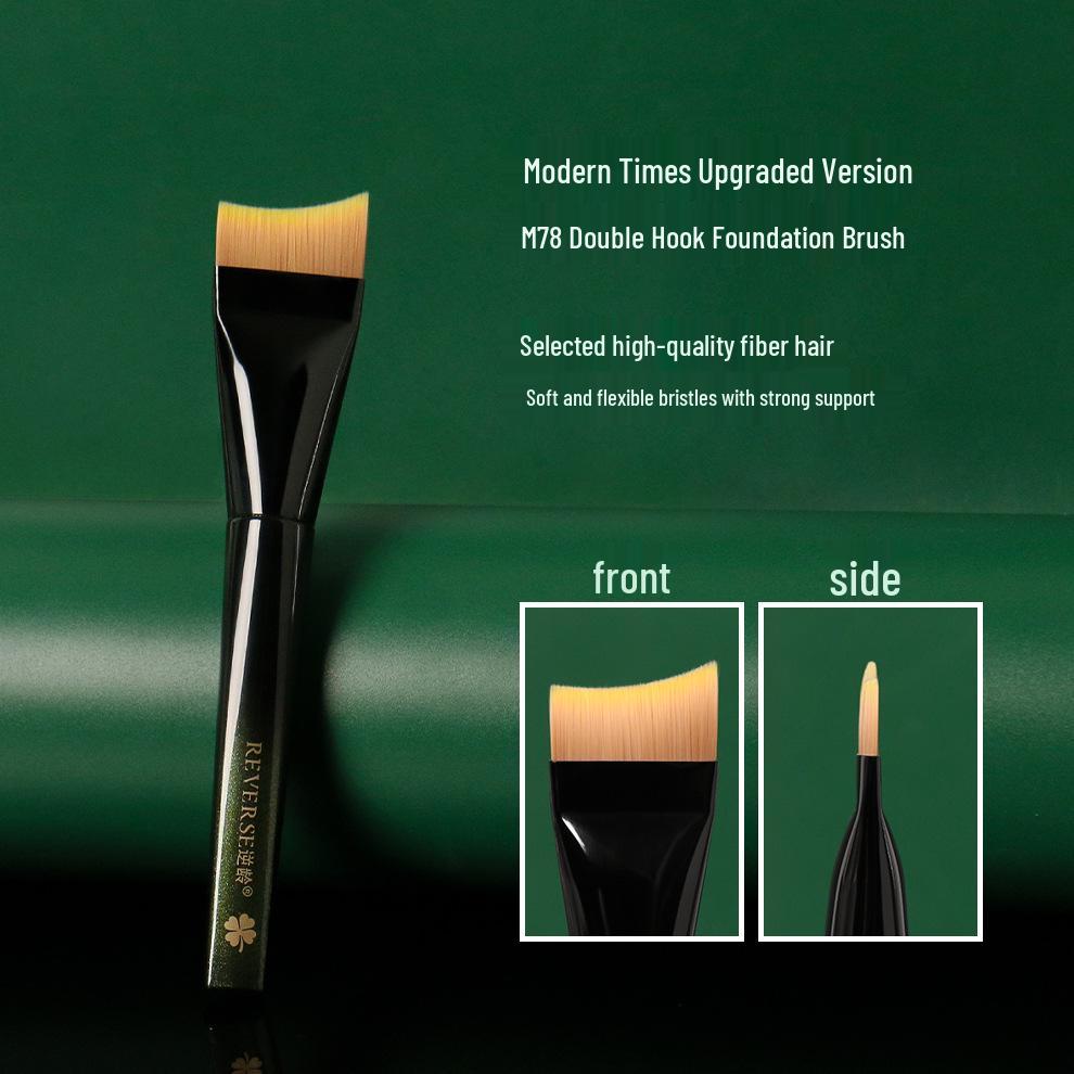 Кисть-основа M78 Crescent Anti-Aging - Плоская под углом, Ультратонкая, Бесшовная, Не впитывающая, Идеально подходит для чувствительной кожи