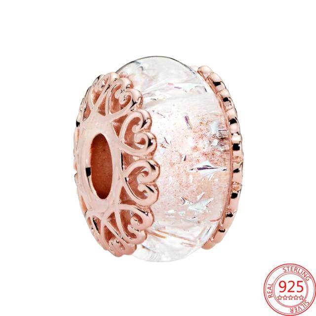 925 Sterling Silver Glass Beads Charms for Jewelry DIY Making Fit Original Bracelets Bangles for Women Gift
