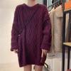 Autumn Winter Sweaters Women Clothing New Korean Solid Sweater for Women Midi-Long Pullover Loose Fit Top for Women