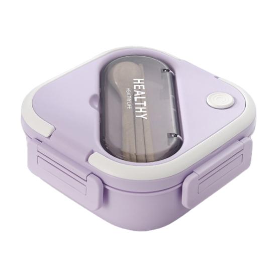 1 комплект, коробка для бенто, 1300 мл, герметичная, для использования в микроволновой печи, для школьников, 3 сетки, футляр для обеда со столовыми приборами, ежедневное использование