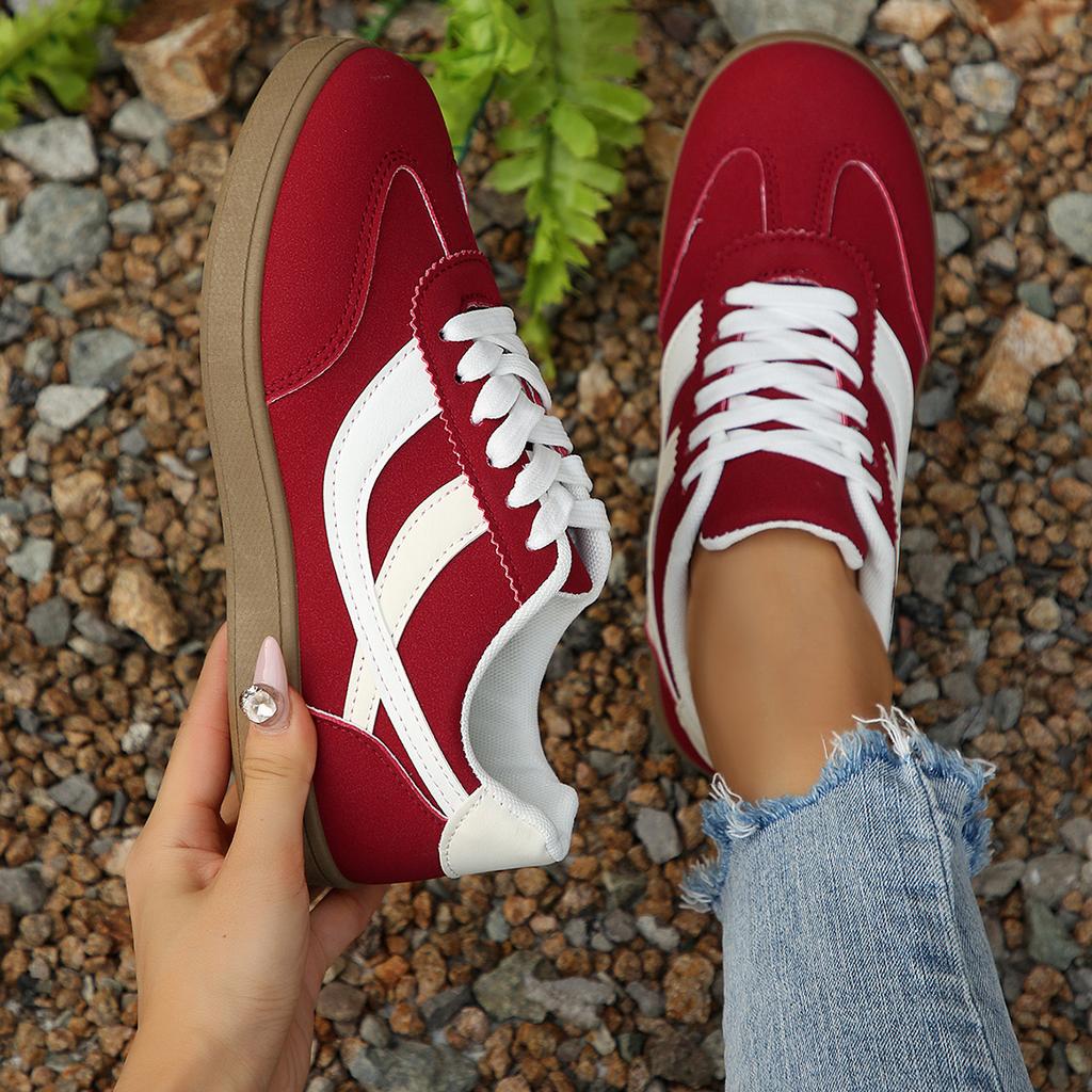 Женские Модные Повседневные Кроссовки Удобные Плоские Туфли на Шнуровке Теннисные Туфли Zapatillas De Muje 35-43