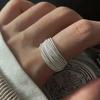 1PC Fashionable Niche Layering Ring, Super Multi-layer Wire Strand Ring, Layered Exaggerated Ring Jewelry