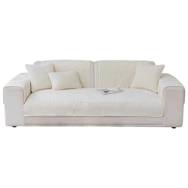 Soft Plush Sofa Cushion Universal Non-Slip Cover All Seasons Use Winter Warm Towel Mat for Living Room