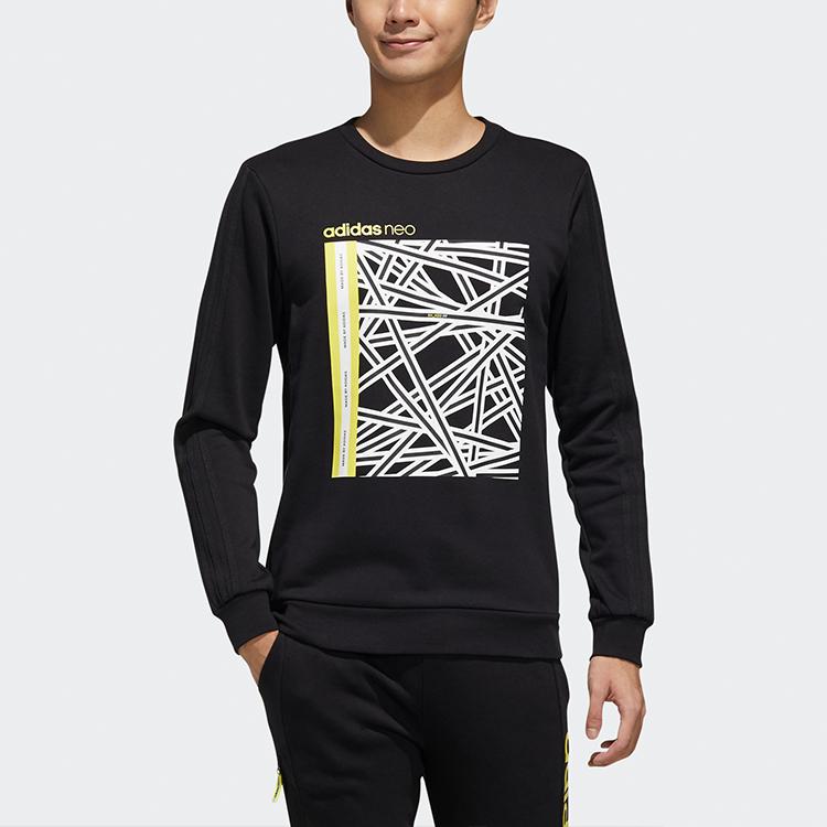 adidas Neo Faves Толстовка Мужская Топы Черный FP7856