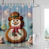 Украшение дома шторки для душа для ванной водонепроницаемая шторная ткань Современный скандинавский стиль Гостиная С Рождеством зимний