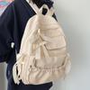 College Style Bow Backpack Large Capacity Canvas Shoulders Bag Cute Students School Bag  School