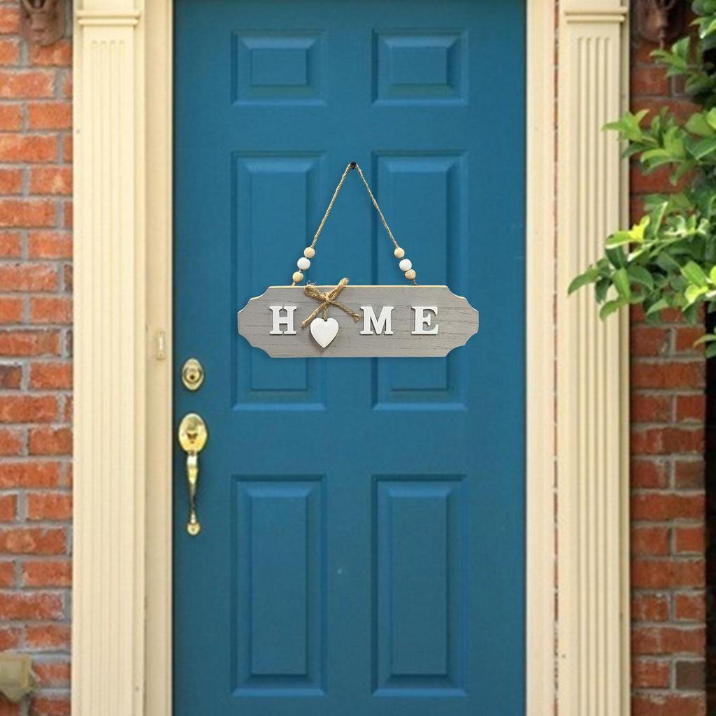 Handcrafted Wooden Door Sign with Elegant Bow Detail