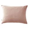 Pillowcase Woven-dyed Small Squares Deco "Gaïa Mix" 60 X 60 Cm &; 50 X 70 Cm "Cotton Gauze" - Gaïa Mix Marshmallow - 50 X 70 Cm