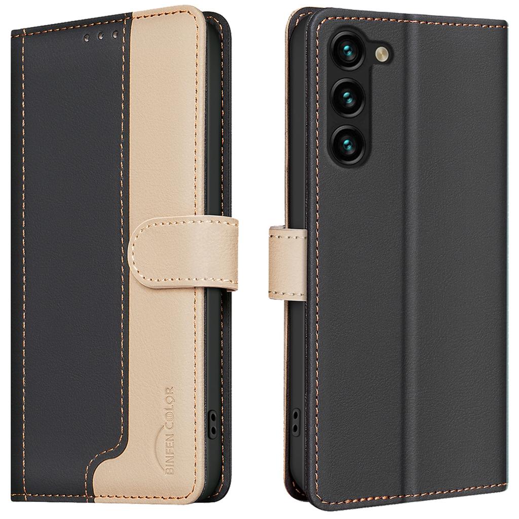 For Samsung Galaxy S23 Leather Phone Case RFID Blocking Card Slots