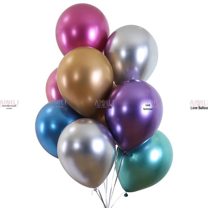 10" Металлический латексный шар для украшений на день рождения и свадьбу, 1,8 г, доставка поштучно