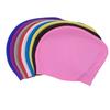 Women's Silicone Swimming Cap - Long Hair, Gradient Color, Ear Protection