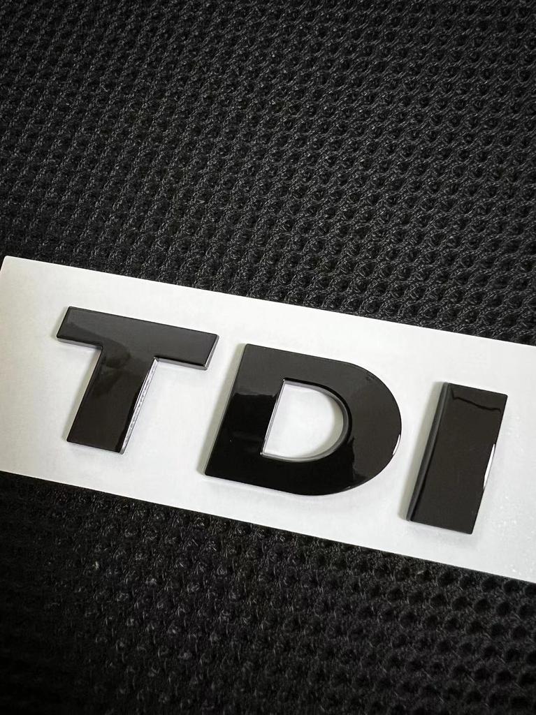 1 шт. Стикер TDI TSI с глянцевым черным покрытием ABS для автомобиля, задняя наклейка для VW Touareg, аксессуары для автомобиля