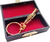 SUNRISE SOUND HOUSE Sunrise Sound House Miniature Musical Instrument Metal Trumpet 4.5cm (with Ring)