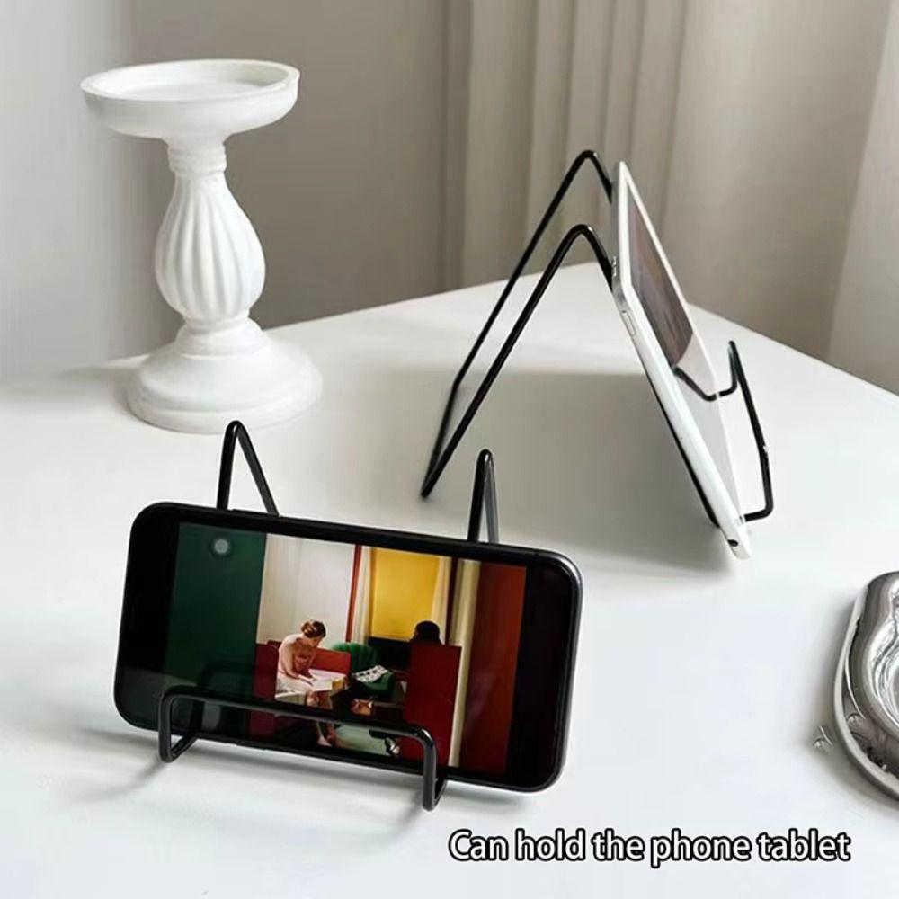 Iron Art Magazine Display Stand Multipurpose Decorative Plate Dish Rack Stable Pedestal Storage Holder Plate Bowl Picture Frame