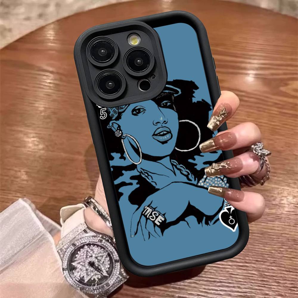 Рэперша Мисси Эллиотт Для iPhone 17 15 13 12 11 14 Pro Max X XR XS 16 Plus Ударопрочная Конфетная Задняя Крышка