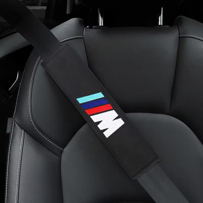 ARTO7 Car Sticker Carbon Fiber Cotton Material 2Pcs Protection Cover Case Shockproof Dustproof Auto Interior Decor Protector For BMW
