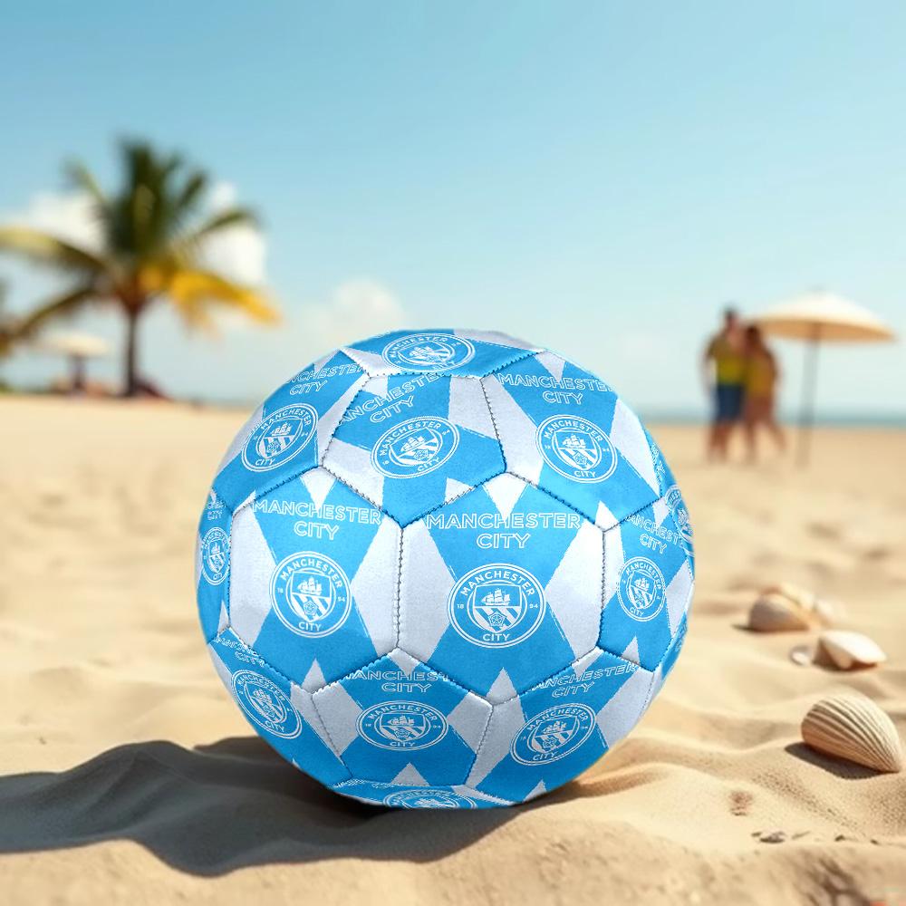 Manchester City FC Print Size 5 Soccer Ball, Standard Match Football for Sports Game and Team Practice, Ideal Gift for Soccer Fans